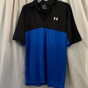 Under Armour Men's Polo in Black and Blue
